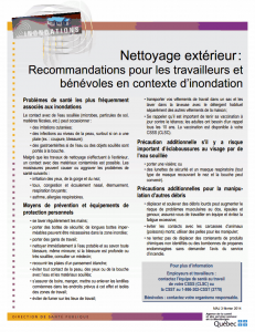inondation nettoyage extérieur
