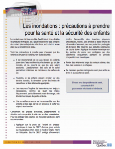 inondation sécurité enfants